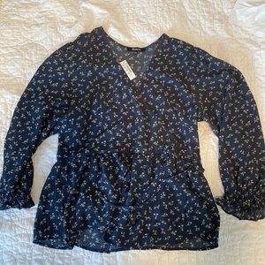 New Madewell Floral Blouse